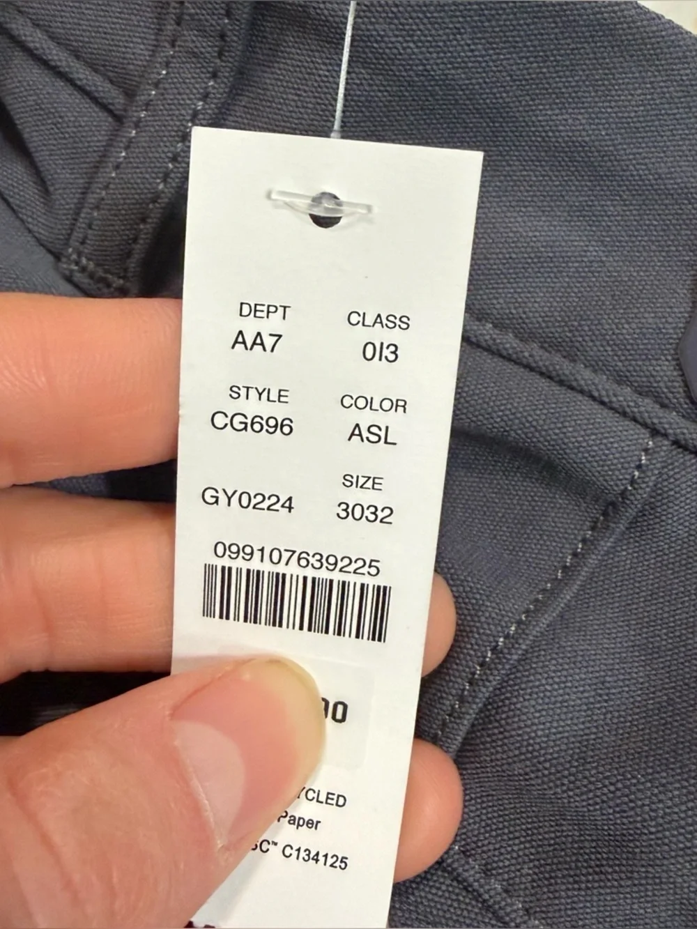 J crew Atlantic slate 484 Slim-fit tech pant